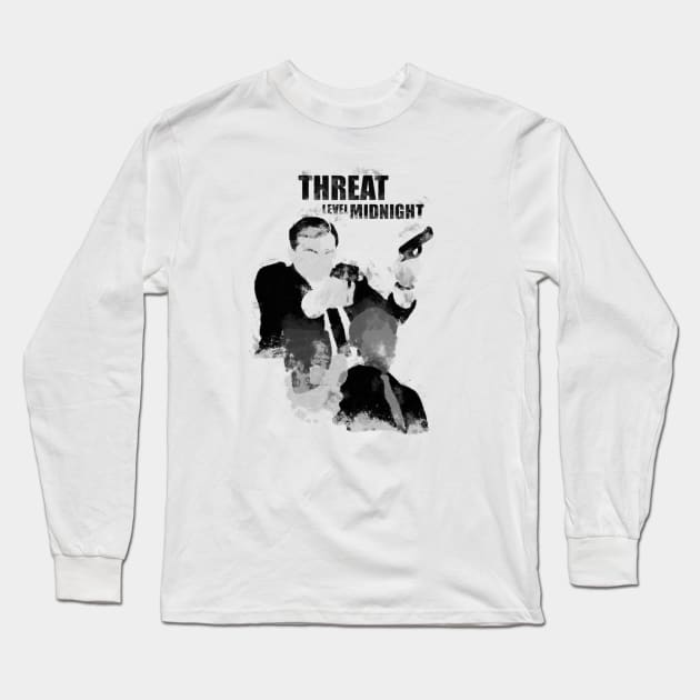 The Office - Threat Level Midnight - Michael Scarn - Jim Halpert- Funny T-Shirt Long Sleeve T-Shirt by truefriend